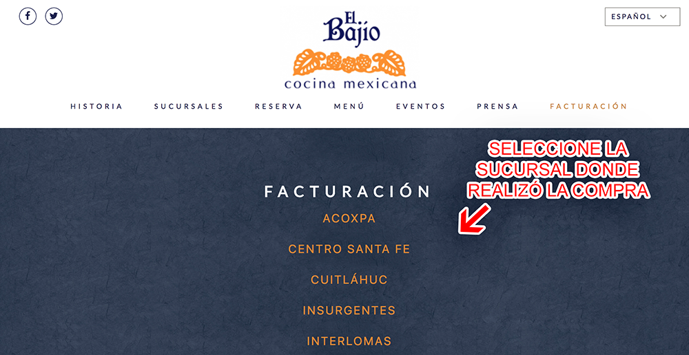 EL BAJIO FACTURACION 0