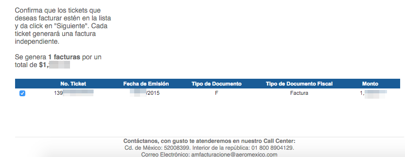 Aeromexico Facturacion Ingresar Ticket 1
